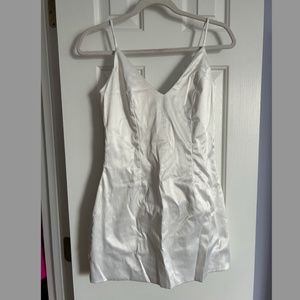 White Fashion Nova Graduation Dress in M